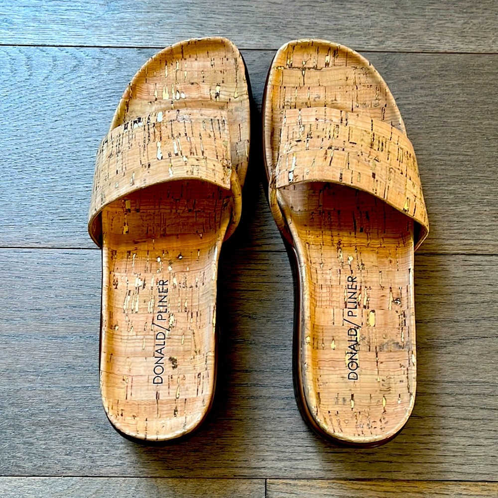 Donald Pliner cork slides women’s 5m